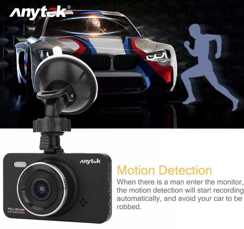 Anytek A78 Car Dash Cam Full HD 1080P Car DVR 170° w/ 24 Hour Parking Monitoring