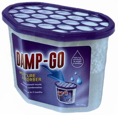 DAMP-GO Moisture Absorber Tubs Portable Dehumidifier Fragrance Free 280g