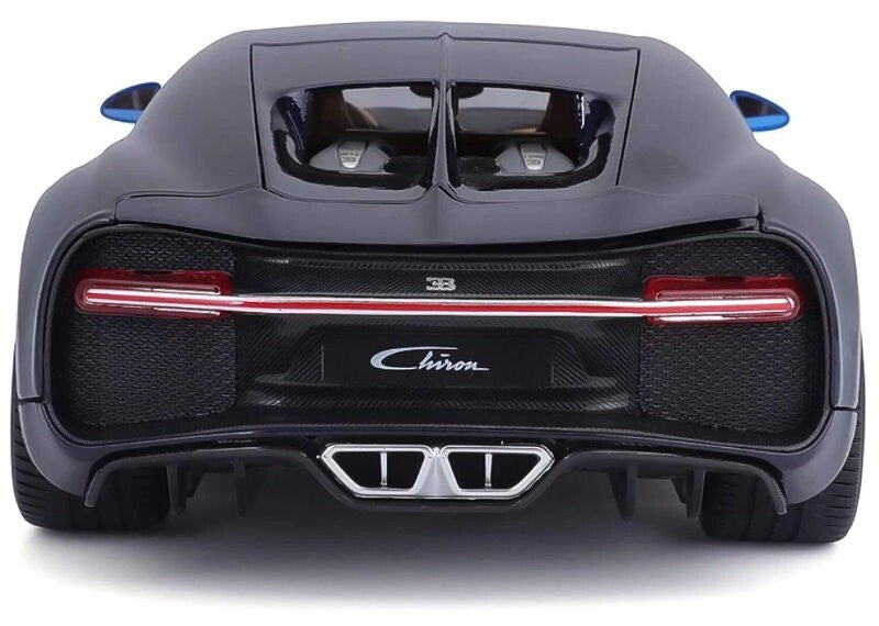 Maisto 1:18 Scale Special Edition Bugatti Chiron Die Cast Car Set Blue-Black