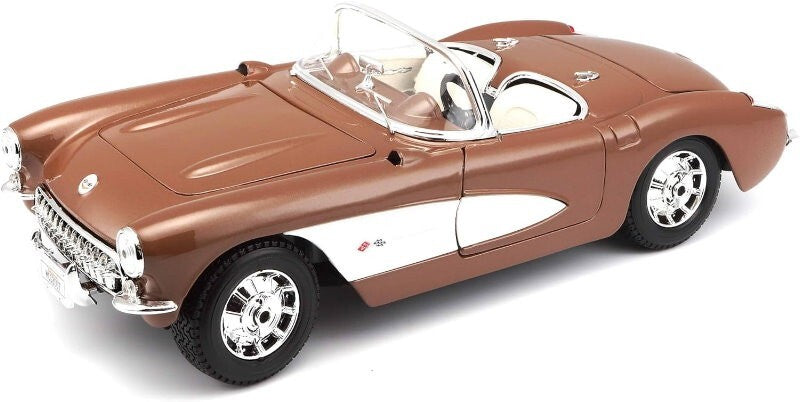 Maisto 1:18 Scale Special Edition 1957 Chevrolet Corvette Bronze Die Cast Car