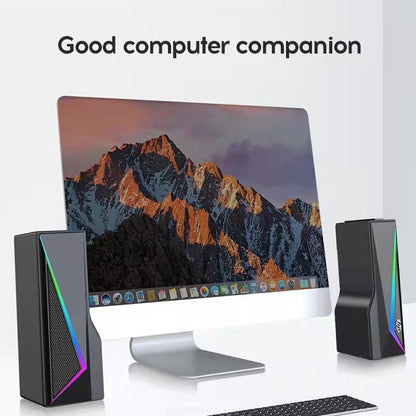 HP DHE-6005 Desktop RGB Multimedia Soundbar Speaker Gaming Stereo Surround
