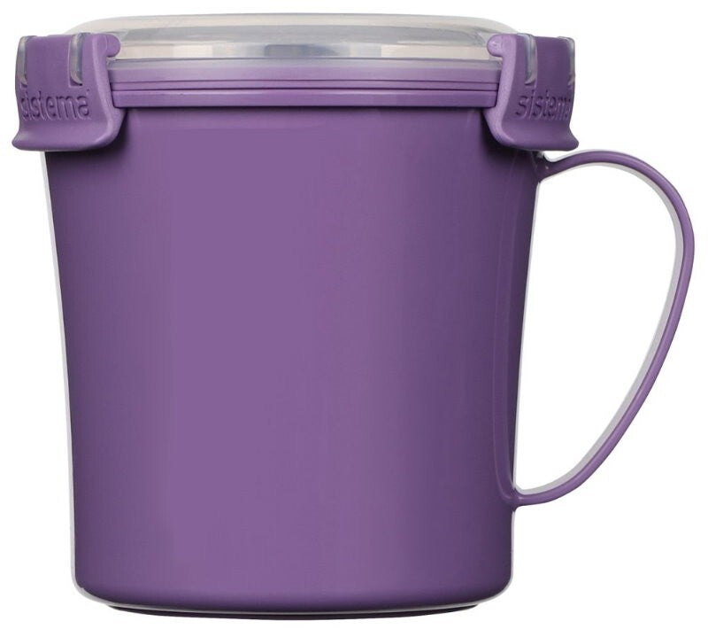 Sistema 3-Pack 656ml Microwave Medium Soup Mug Food Container BPA-Free