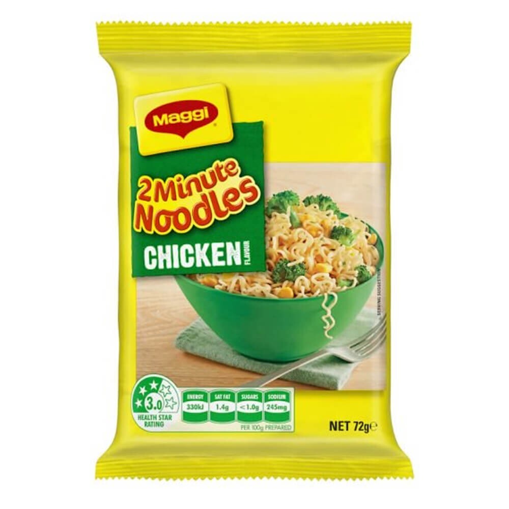 Maggi 2 Minutes Chicken Flavour Pantry Instant Noodles Meal 72g x 30 packs
