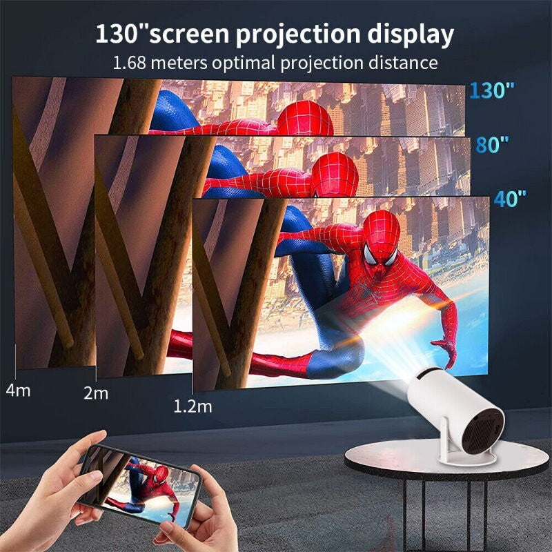 Topleo Freestyle Portable Smart Projector Up to 130" Projection & 180° Rotation