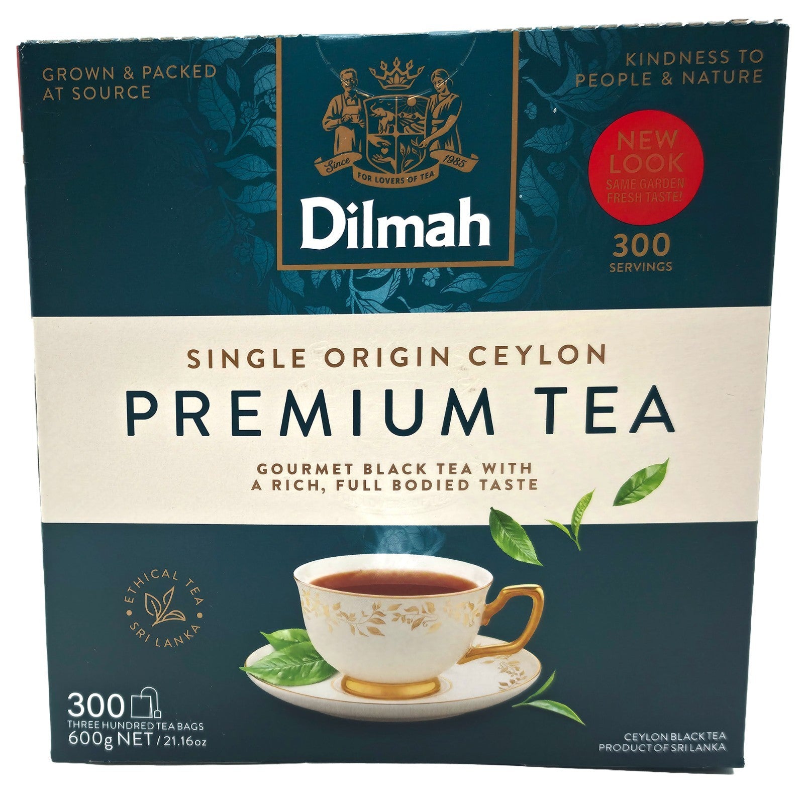 Dilmah Premium Ceylon Black Tea 300 Bags – Handpicked Single Origin Sri Lanka
