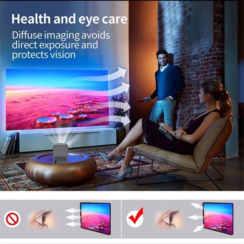 Topleo 5G WiFi Bluetooth 1080P Portable Projector Supported 400" Home & Outdoor
