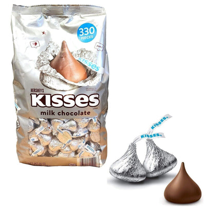 Hershey's Kisses Milk Chocolate 1.58kg 330pcs Delicious Kid Party Sweet USA Pack