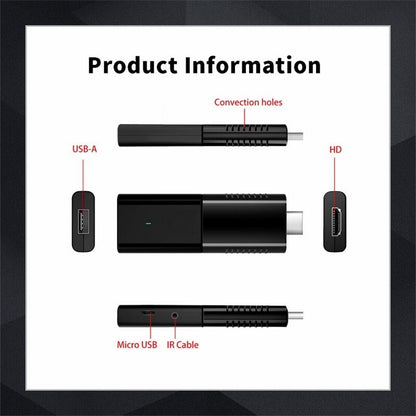 Topleo I96-D9 Dual Band WiFi 4K HDR Google TV Stick Box Dongle Netflix Youtube