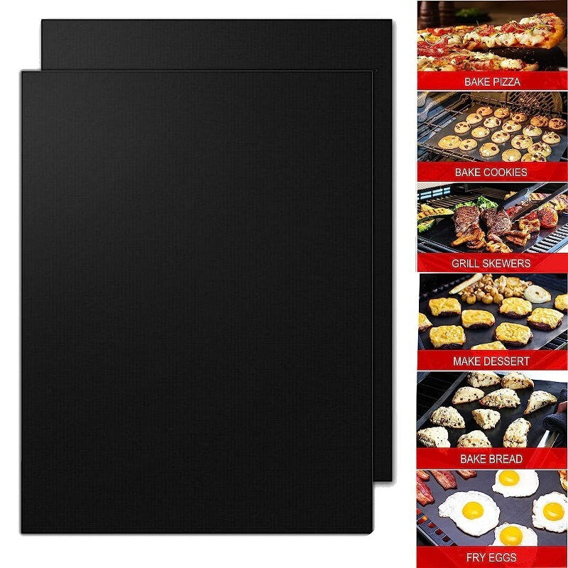 MIU 6-Pack PRO Non-Stick Reusable BBQ Grill Mats - Non-Toxic PFOA & BPA FRE