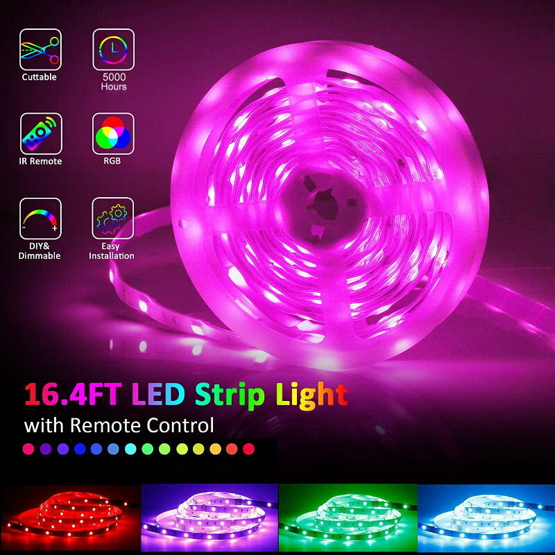 TEQ 5M 5050 RGB Waterproof Dream LED Strip Light + IR Remote + AU Power Adapter