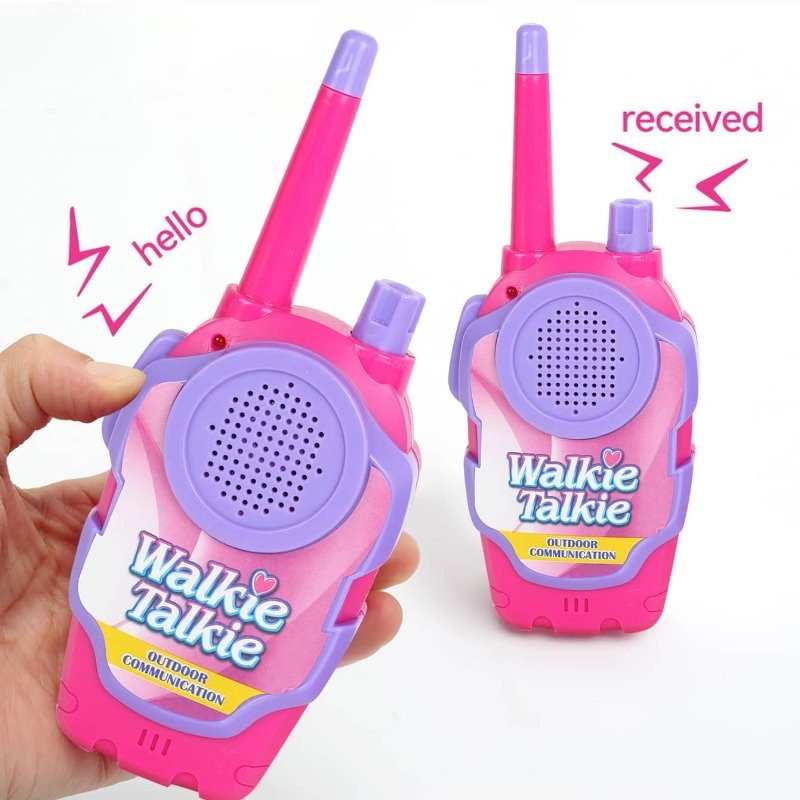 2-Pack Kid's Walkie Talkie Toys 2 Way Radio Interactive Educational Toy For 3+