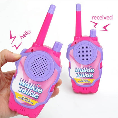 2-Pack Kid's Walkie Talkie Toys 2 Way Radio Interactive Educational Toy For 3+