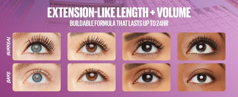 Maybelline New York 3-Pack Falsies Surreal Extension Mascara - Express Post