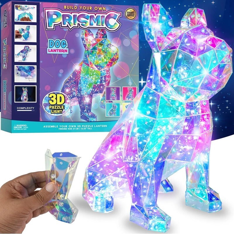 Purple Ladybug Prismic 3D Puzzle Night Light Tabletop Lantern DIY Arts & Crafts