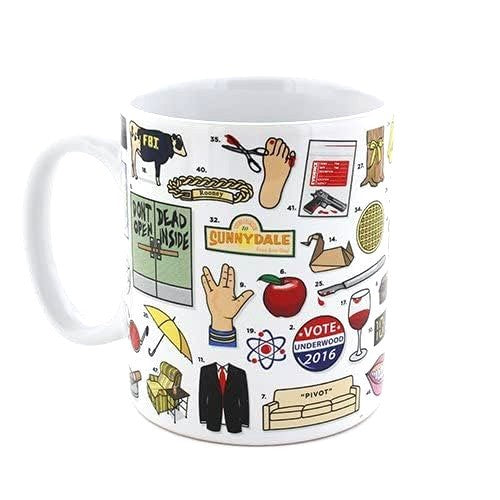 TV Box Sets Novelty Mug Ceramic Coffee Tea Cup Kris Kringle Gift For TV Lovers
