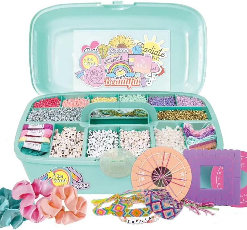 STMT Kids' DIY Custom Jewelry Case 100+ Accessories w/ Step-By-Step Guide