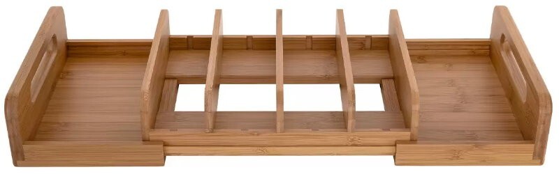 Seville Classics Kitchen Expandable Cabinet And Pantry Organiser with Dividers