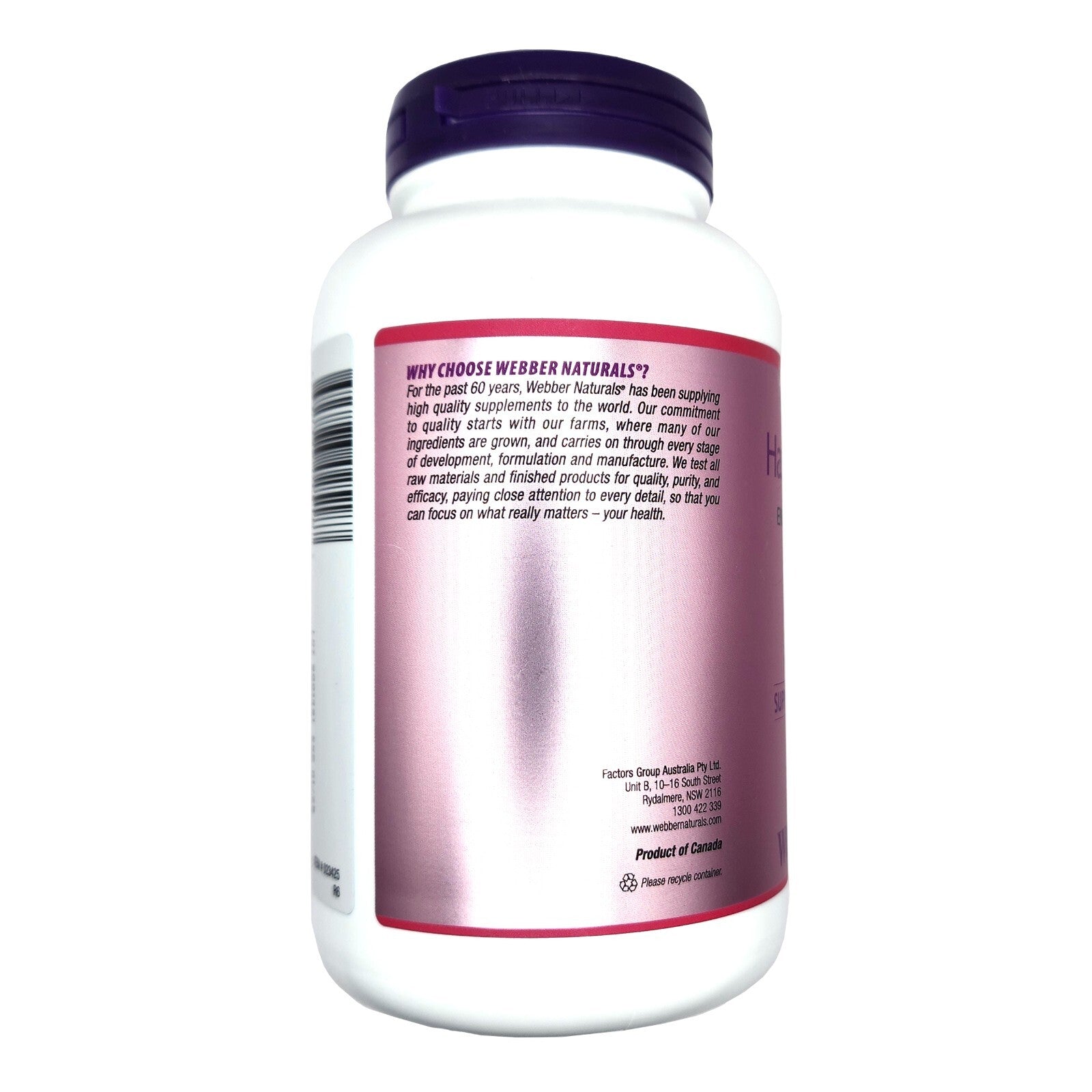 Webber Natural Hair Skin and Nails 250 Tablet Beauty Support Collagen Supplement