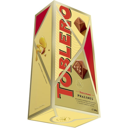 Toblerone Praline Swiss Milk Chocolate Delicious Almond Nougat Bite Snack 180g