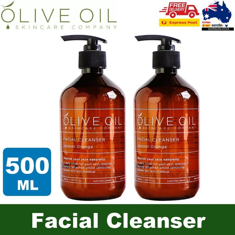 Olive Oil Skincare Company Juniper Orange Facial Cleanser 500ML Face Wash