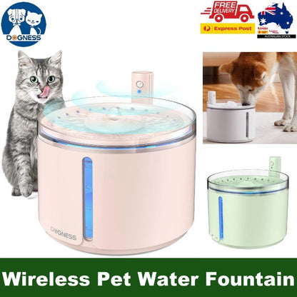 Dogness D08 Smart Sensor Wireless Pet Water Fountain Feeder For Pets Dog/Cat