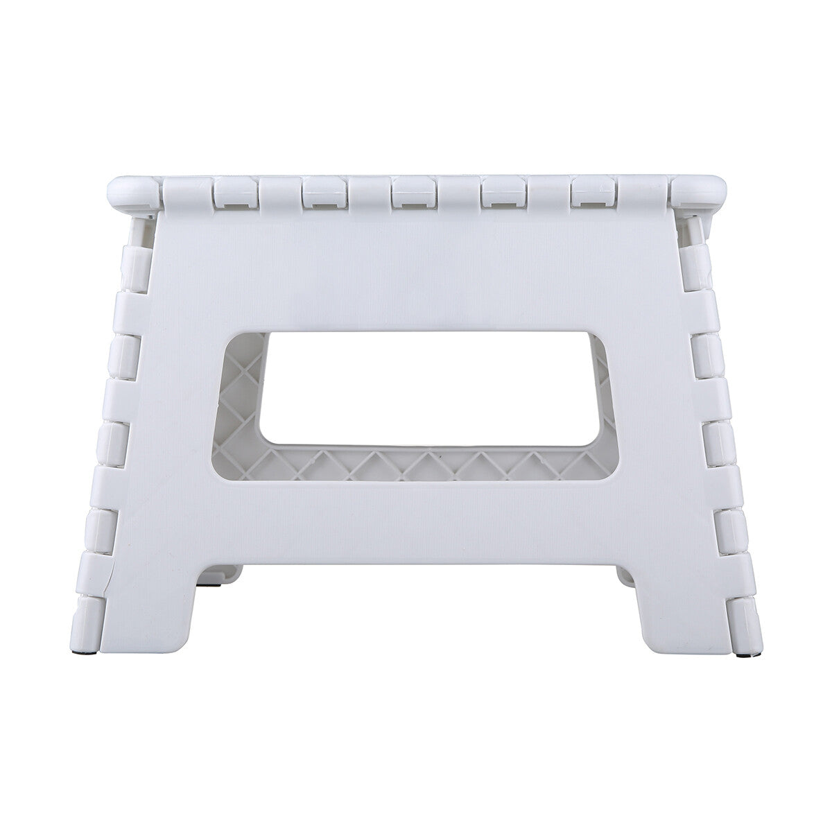 Folding Step Stool Portable Plastic Easy Foldable Chair Store Flat Outdoor White