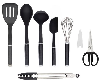 KitchenAid 7 Piece Kitchen Tool & Gadget Set - Turner, Spoon, Ladle, Tipped Tong