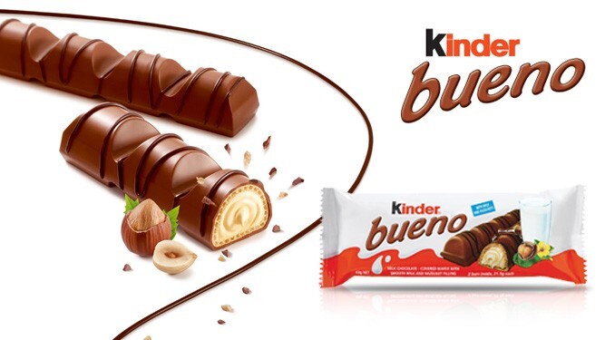 50 x43g Kinder Bueno Milk Chocolate Wafer Hazelnut Treat Easter Work Kids School