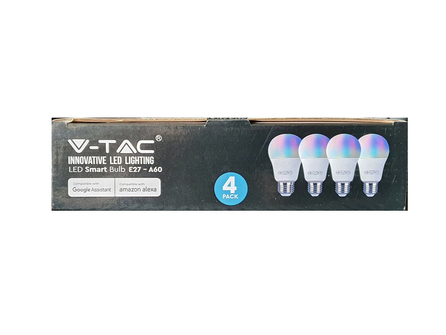 4 x RGB LED Smart App Light Bulb Lighting Dimmable Wifi Google Alexa E27 B22 10w