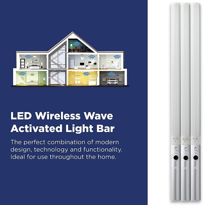 Westinghouse 3-Pack Rechargeable LED Wireless Wave Activated Light Bar Kitchen