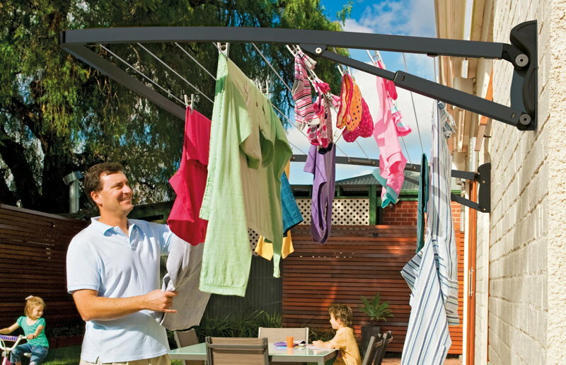 Hills FD45602 Single Folding Frame Clothesline 10 Lines 21M - Pebble Beach