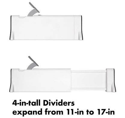 OXO Soft Works Expandable Dresser Drawer Divider Set 4 Piece or 2 Piece