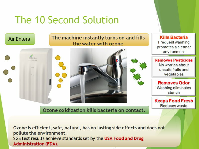 Cashido Ozone Antibacterial Systems Water Purifier Instant Ozone Water Generator