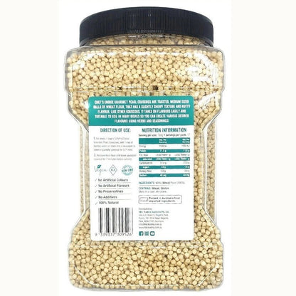 Chef's Choice 100% Natural Gourmet Pearl Couscous 1.7kg - Express Post