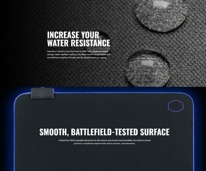 Cooler Master MP750-XL Extra Large 94x38cm RGB Soft Gaming Mouse Pad Mat