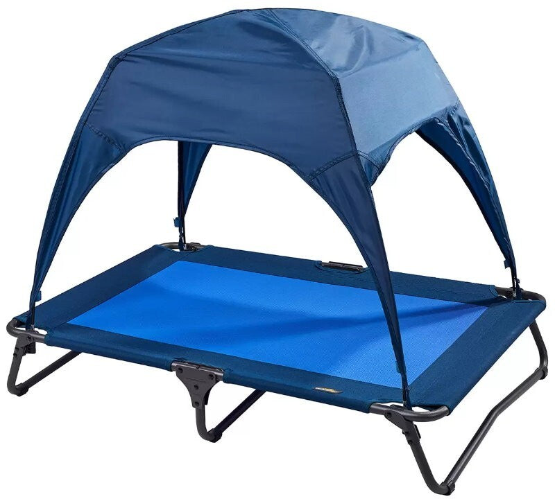 Canine Canyon 39" Portable Indoor/Outdoor Cooling Dog Bed with Removable Canopy