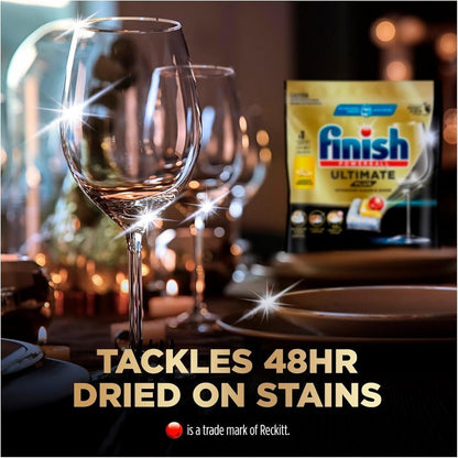 Finish Powerball 100 Count Ultimate Plus Lemon Scent Dishwashing Tablets