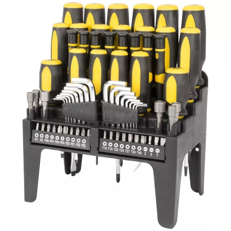Shop Iron 70 Pieces Screw Driver Set PH, SL And Star With Plastic Storage Rack