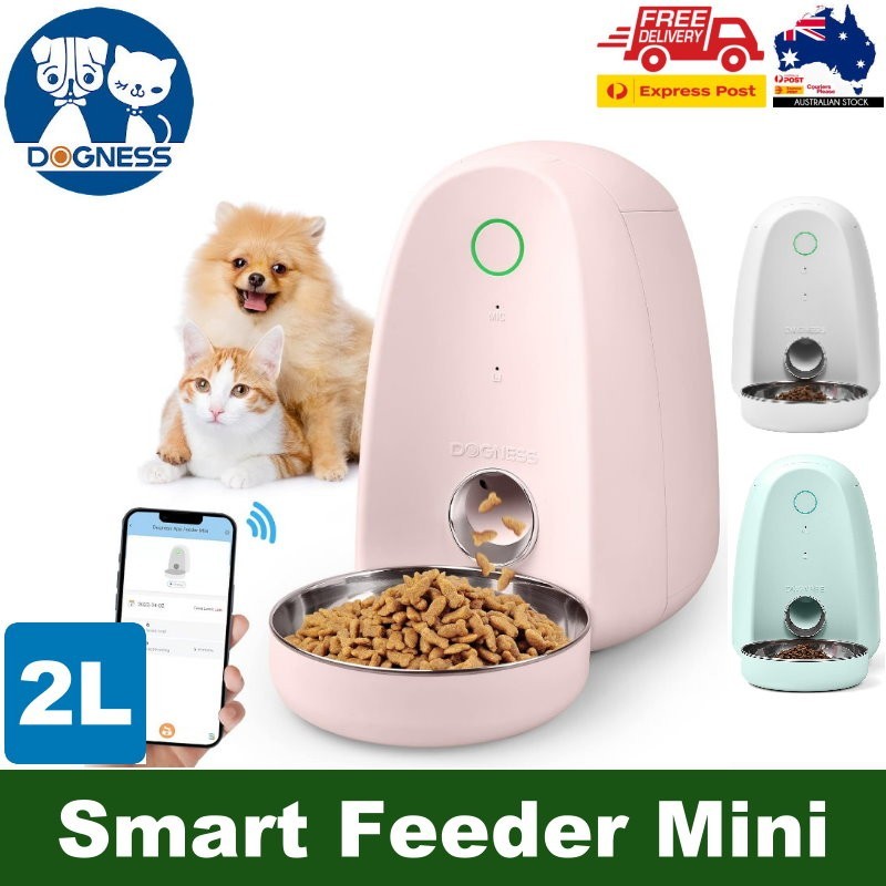 DOGNESS F05 App Smart Pet Dog/Cat Feeder Mini 2L with Microphone for Small Pets