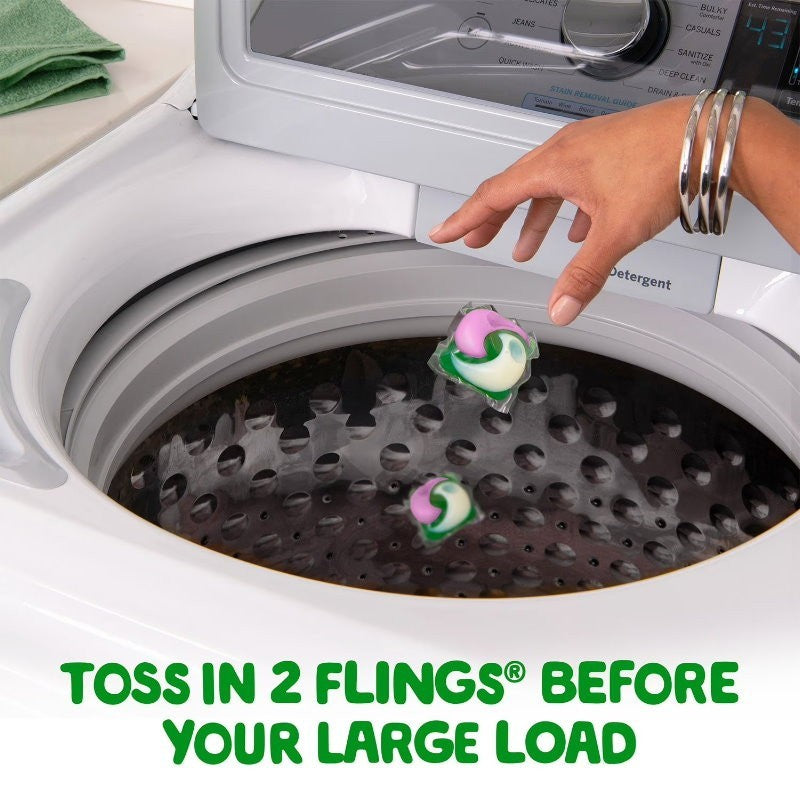Gain 108-Pacs 4-in-1 Flings Tango Twist Laundry Detergent Pacs - Rose + Hibiscus