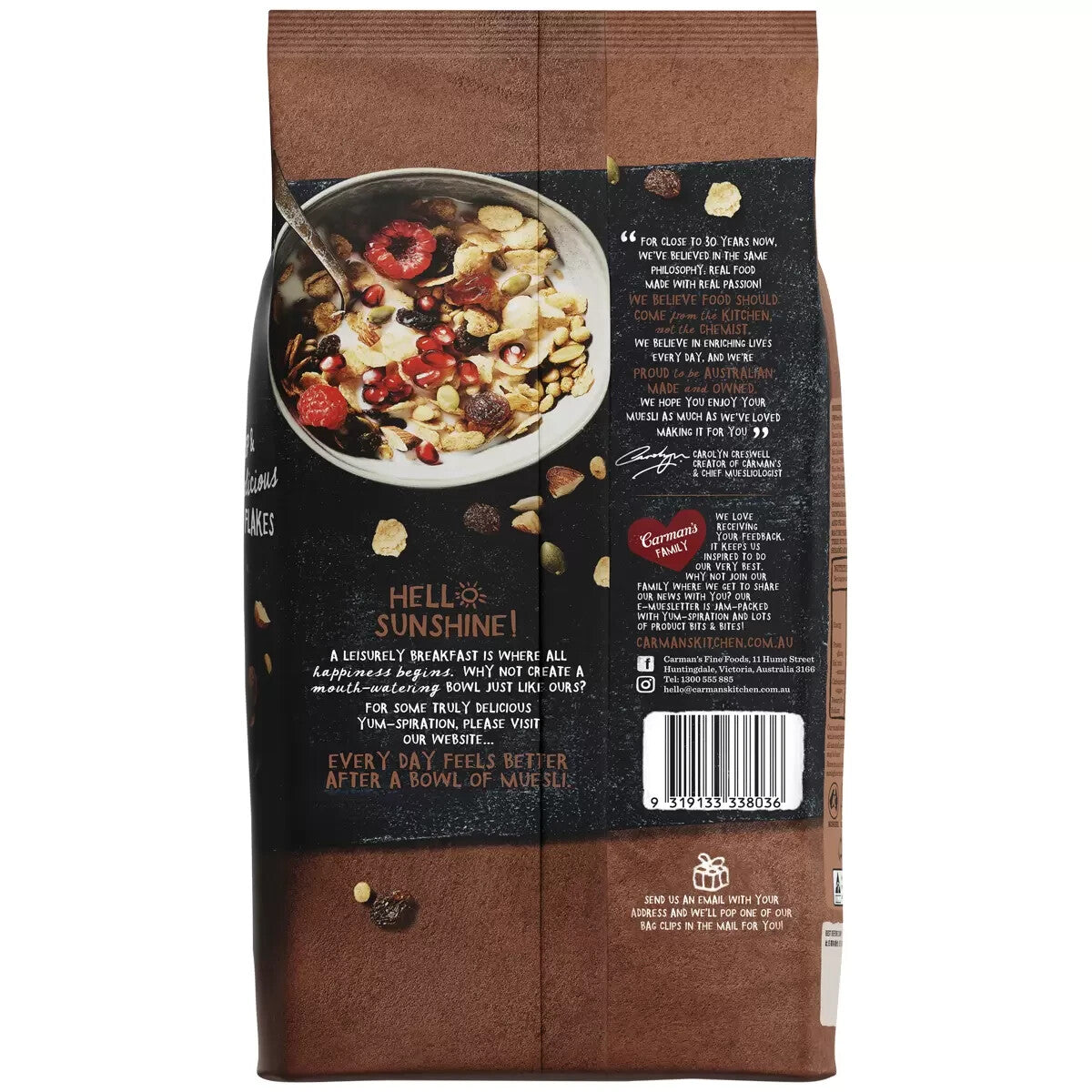 Carman's Crispy Deluxe Gluten Free Fruit & Nut Muesli Breakfast Cereal 1.2kg