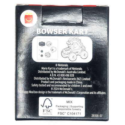Mario Kart Deluxe 8 Bowser Car McDonald’s Happy Meal 2024 Kids Collector Toy