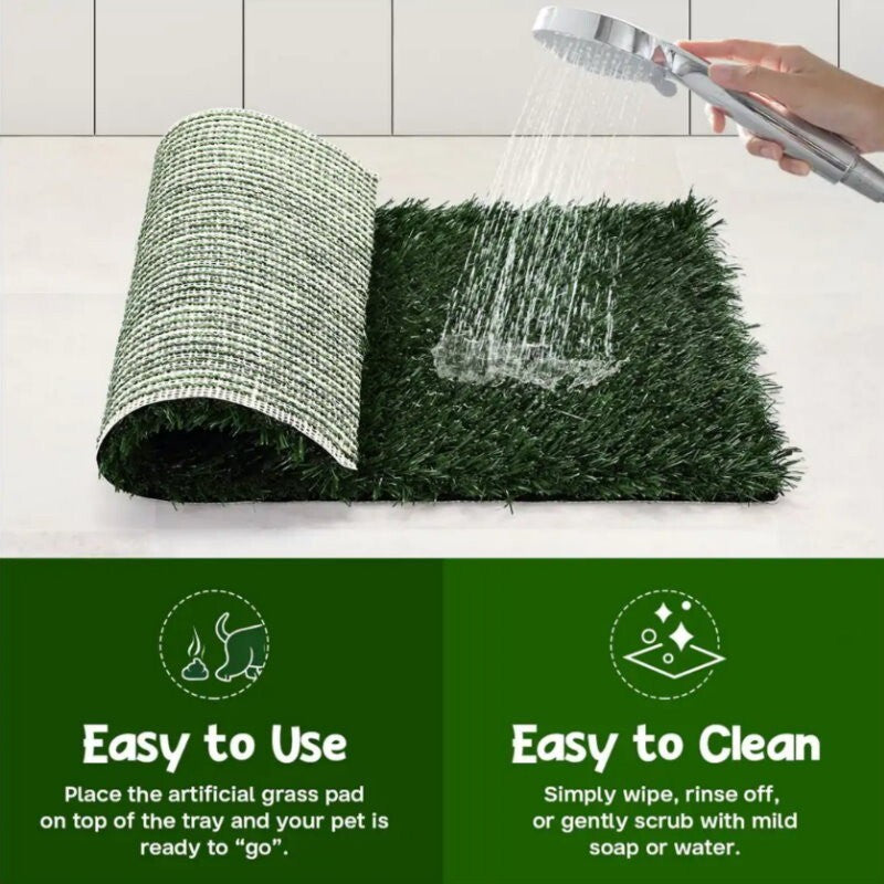 Silver Paw XL Potty Patch Dog Potty Reusable Training Toilet Grass Pee Pad Potty
