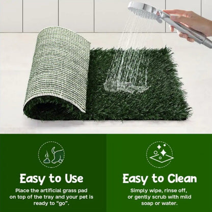Silver Paw XL Potty Patch Dog Potty Reusable Training Toilet Grass Pee Pad Potty