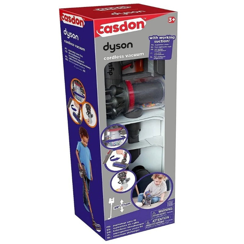 Casdon Dyson Cord-Free Vacuum Cleaner Interactive Toy for Children Ages 3+