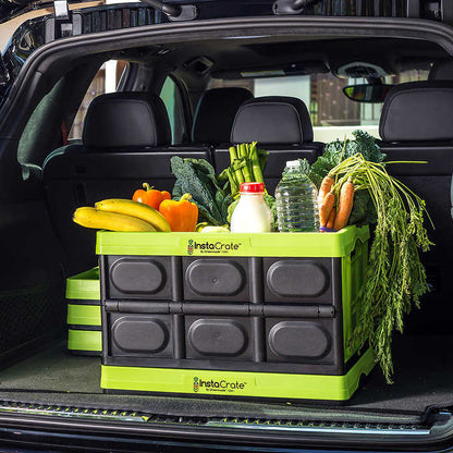 Instacrate Folding Collapsible Crate Box 46L 27KG Car Boot Storage Container USA