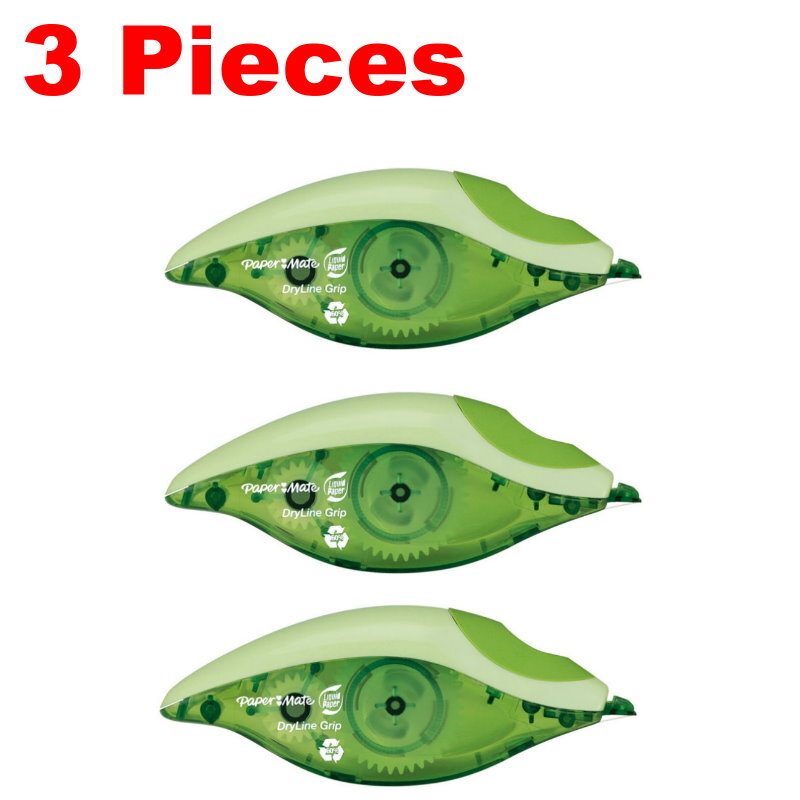 Paper Mate Liquid Paper DryLine Grip Correction Tape 5mm x 8.5m Swivel Tip
