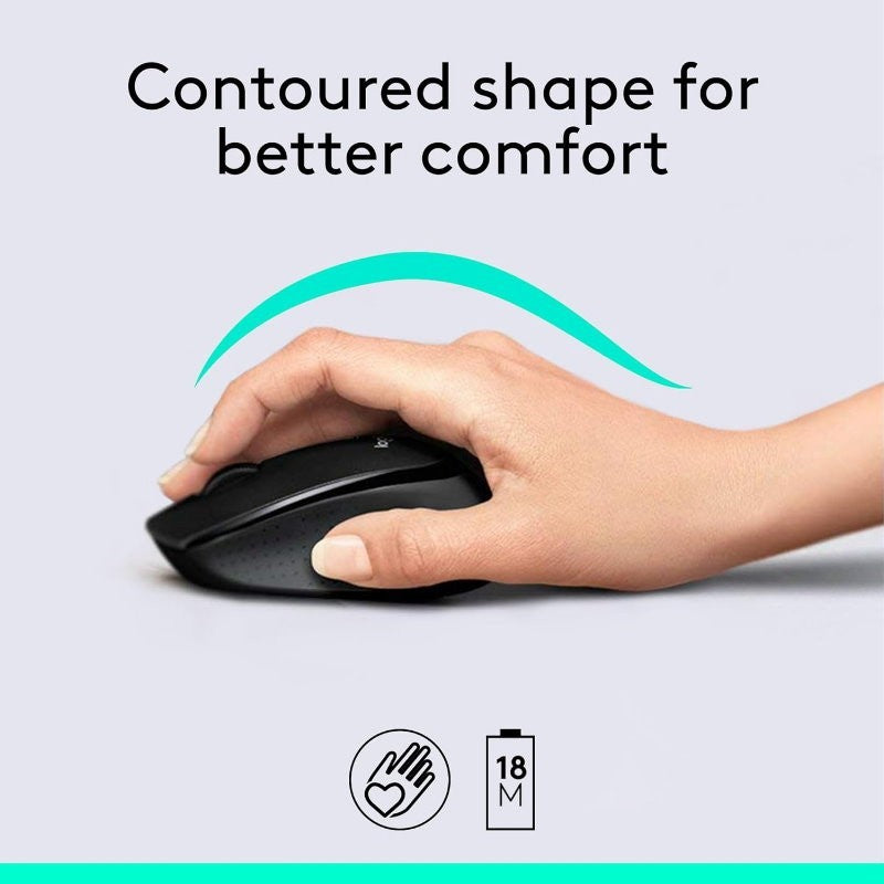 Logitech Comfort MK345 Wireless Keyboard and Mouse Plus H340 USB Headset Bundle