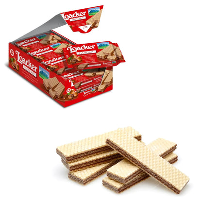 Loacker Napolitaner Crispy Wafers Hazelnut Cream Kids Biscuits Snack 12 x 45g