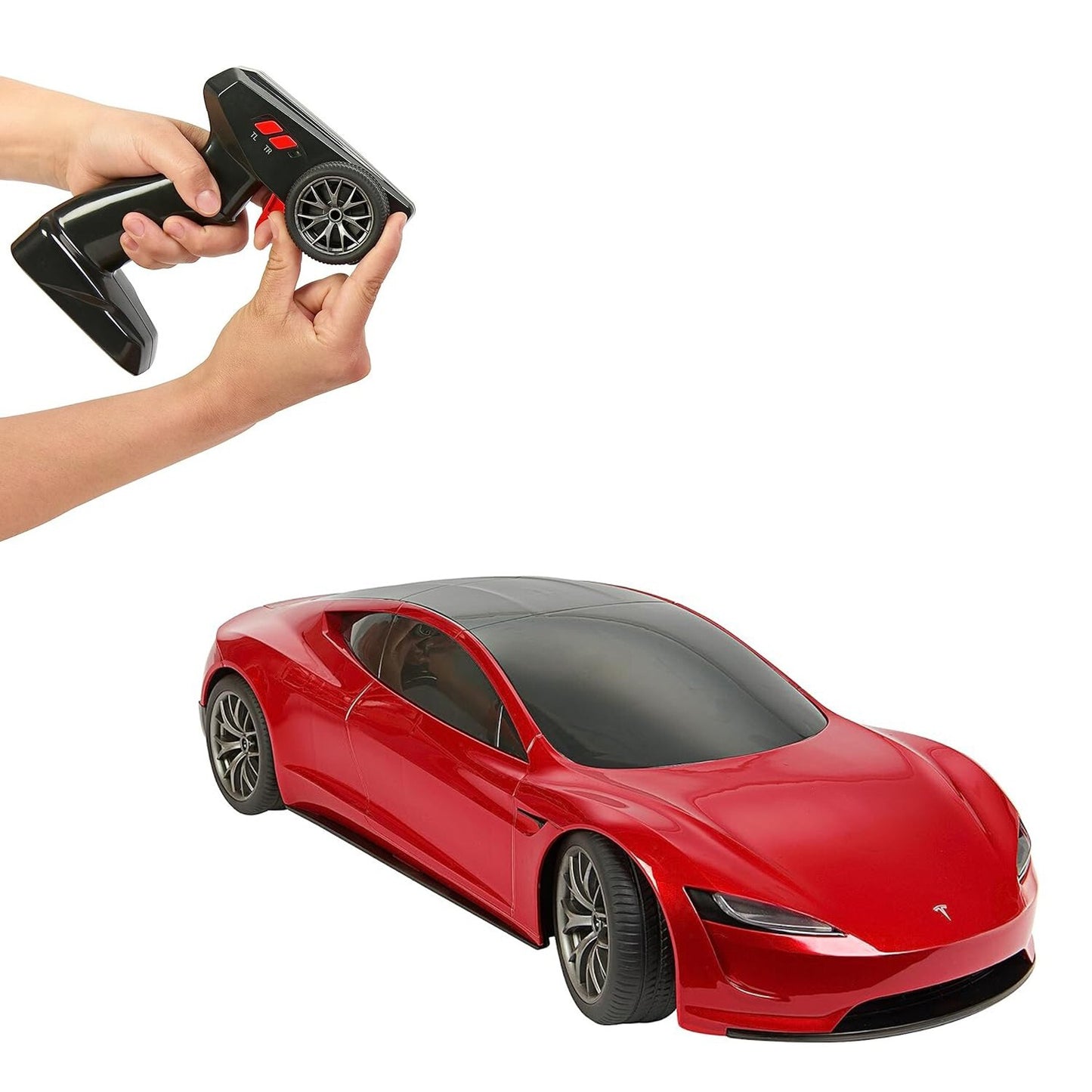 Hot Wheels Tesla Roadster RC Car 1:10 Scale Radio Remote Control Model for Kids